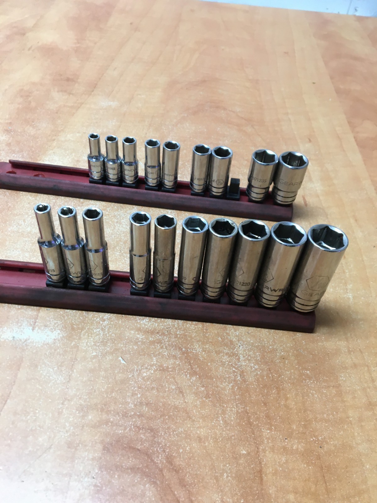 Gearwrench 6 Point 19pc Socket Set 1/4″ Drive SAE DEEP & SEMI 3/16 to 9/16