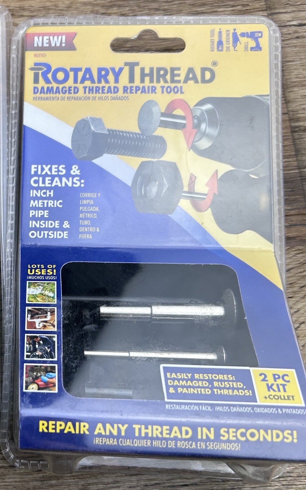 ROTARY THREAD DAMAGED THREAD REPAIR TOOL