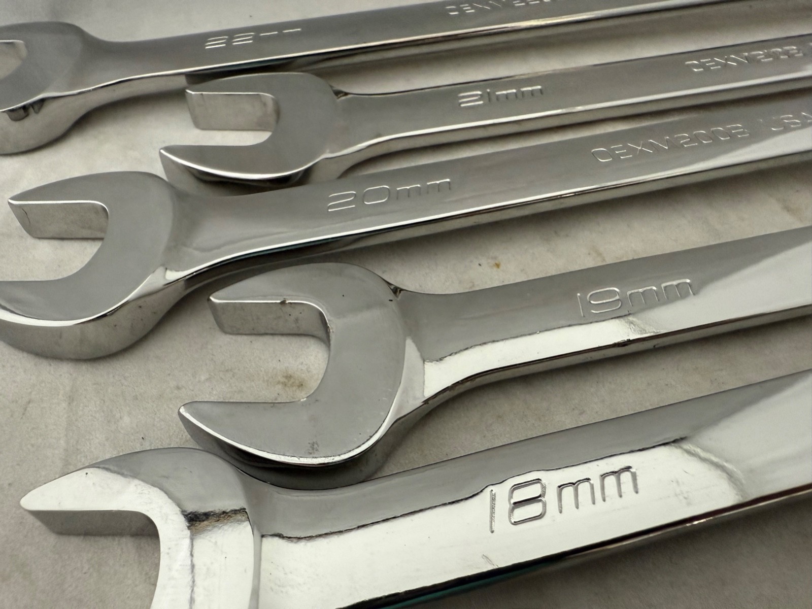 Snap on OEXM713B 13 Pc 12 Pt Metric Flex Drive Combo Wrench Set 10-22mm