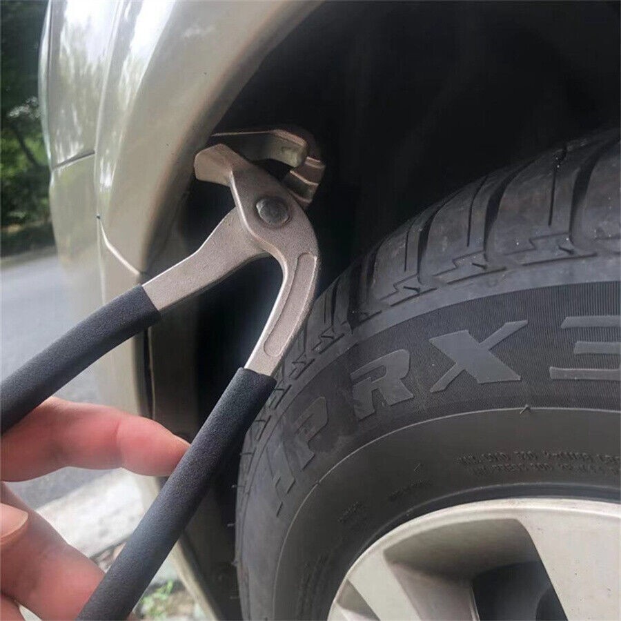 Steel Handle Leaf Edge Pliers Flat Metal Dent Car Paint Non-Damaged Repair Tool