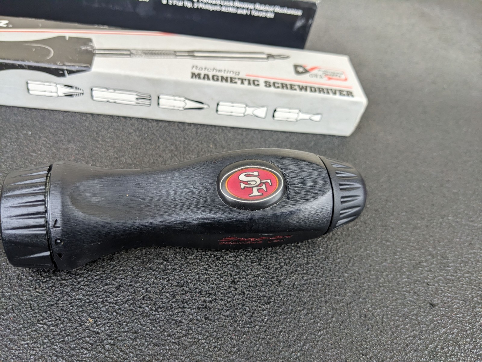 #bp270 Snap-On Tools SSDMR4B Ratcheting Screwdriver 🏈 NFL Collectors SF 49ers