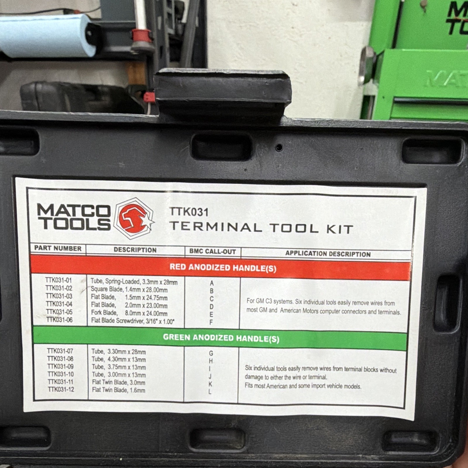 Matco TTK031 Terminal Tool Kit with Case