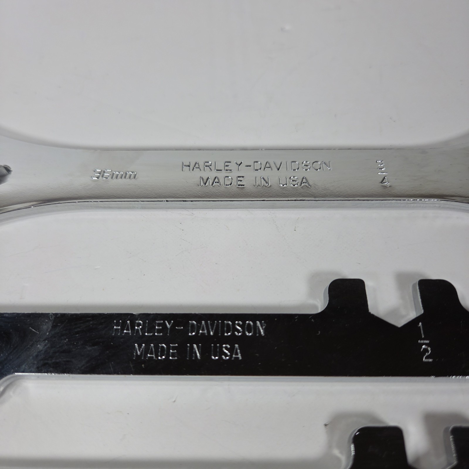 Harley Davidson Tool Set Axle Wrench 36mm 3/4″ + Standard & Metric Wrenches (3)