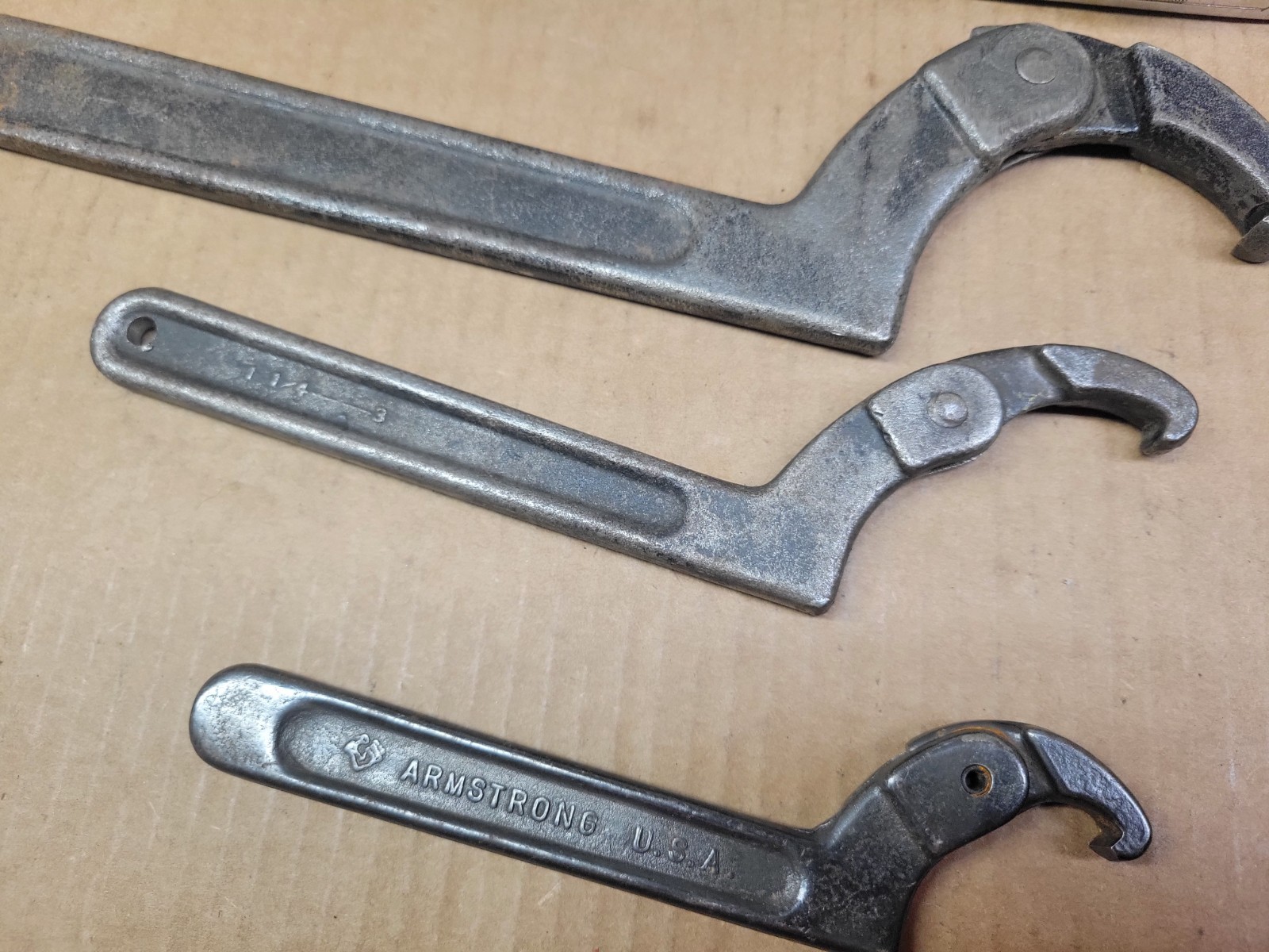 Armstrong Proto Fairmount 3-Piece Adjustable Hook Spanner Wrench Set