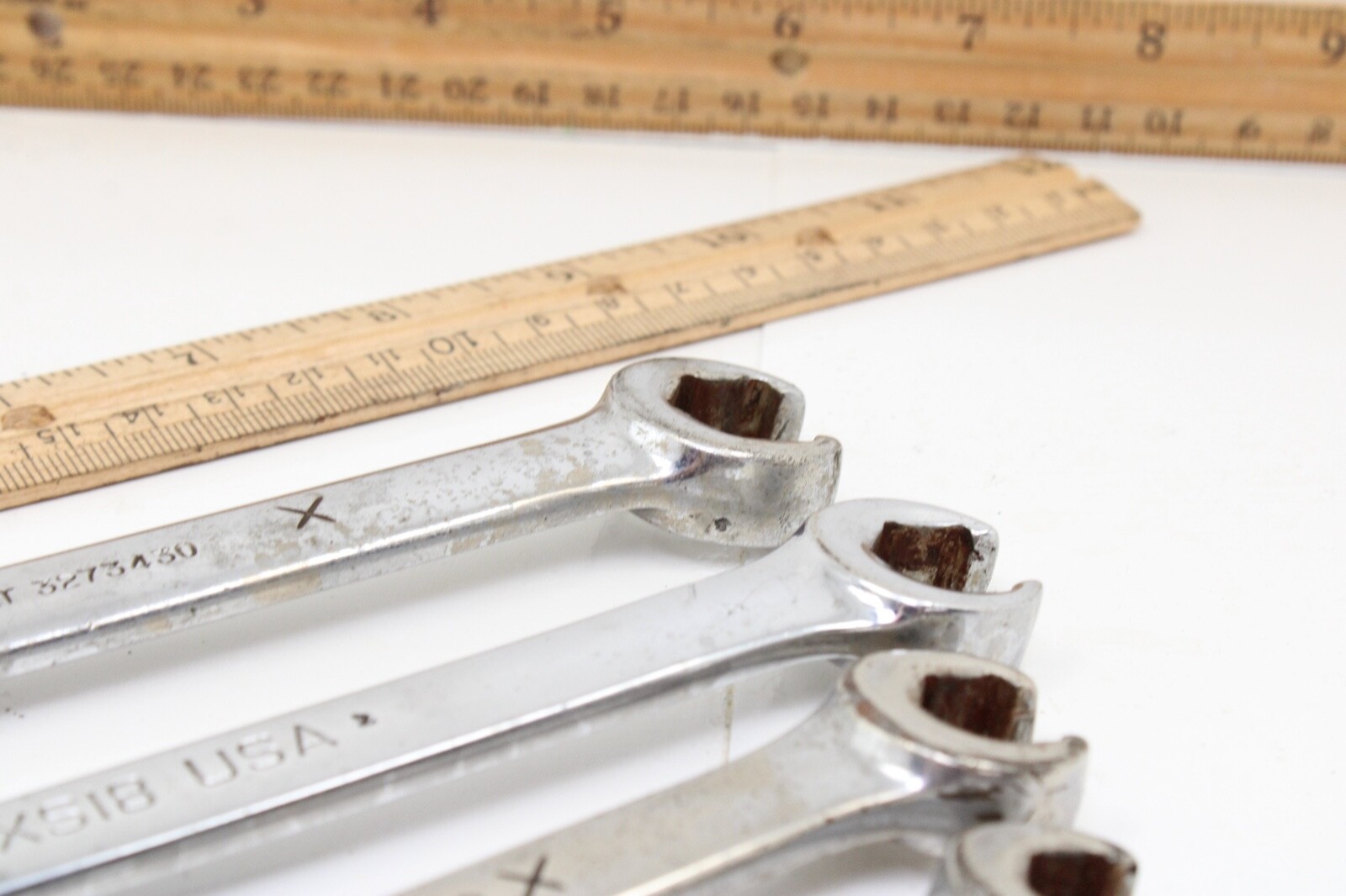 Snap On RXS12-RXS20 3/8″-5/8″ SAE 5 Piece Flare/Open End Combination Wrench Set