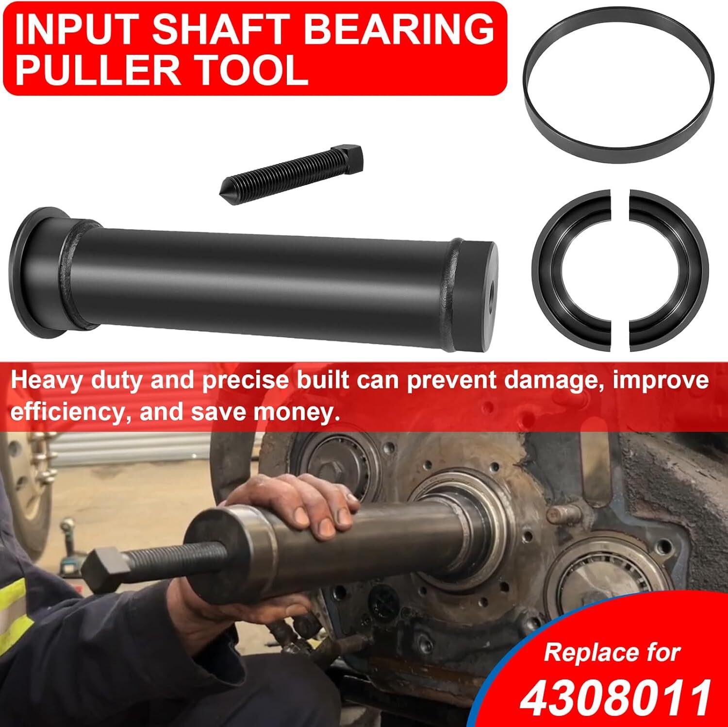 For Eaton Fuller Transmissions 13/4″ & 2″ Shafts Input Shaft Bearing Puller Tool