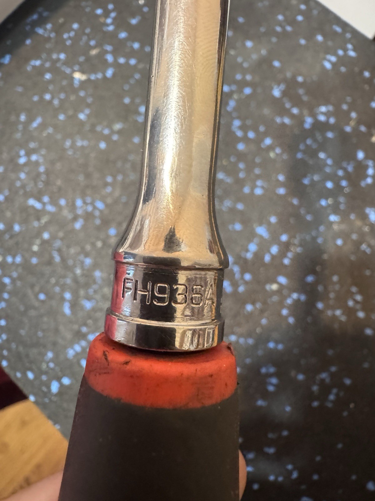 Snap On FH936A 3/8″ Ratchet With Red Soft Grip Handle Free Shipping
