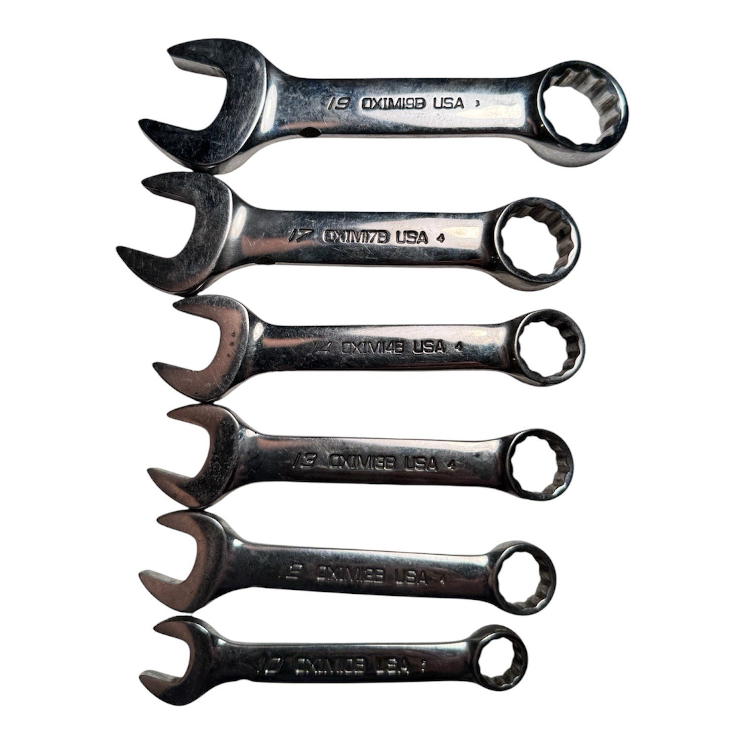 Snap On OEXM Wrench Mixed Set Stubby Wrenches