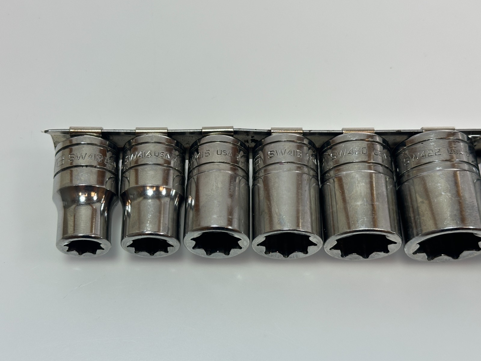 Snap-on Tools USA 11pc 1/2″ Drive 3/8 – 1″ SAE 8 Point Double Square Socket Set