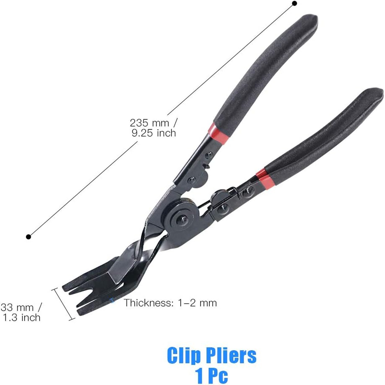 Universal Auto Door Panel Trim Clip Removal Pliers with Spring Loaded Handle