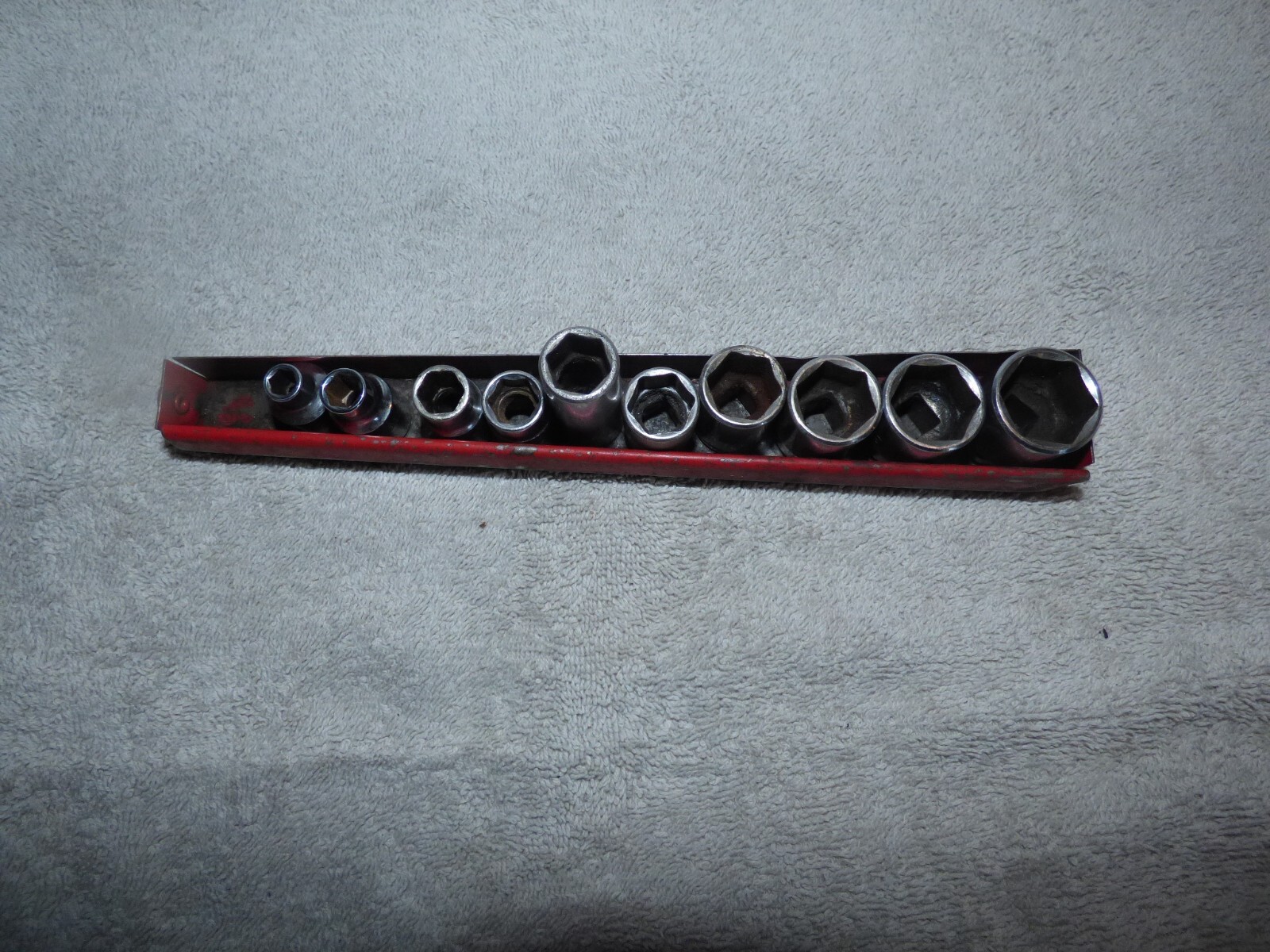 10PC MAC SNAP ON 3/8″ DRIVE ASSORTED SOCKETS 13/16″ TO 1/4″