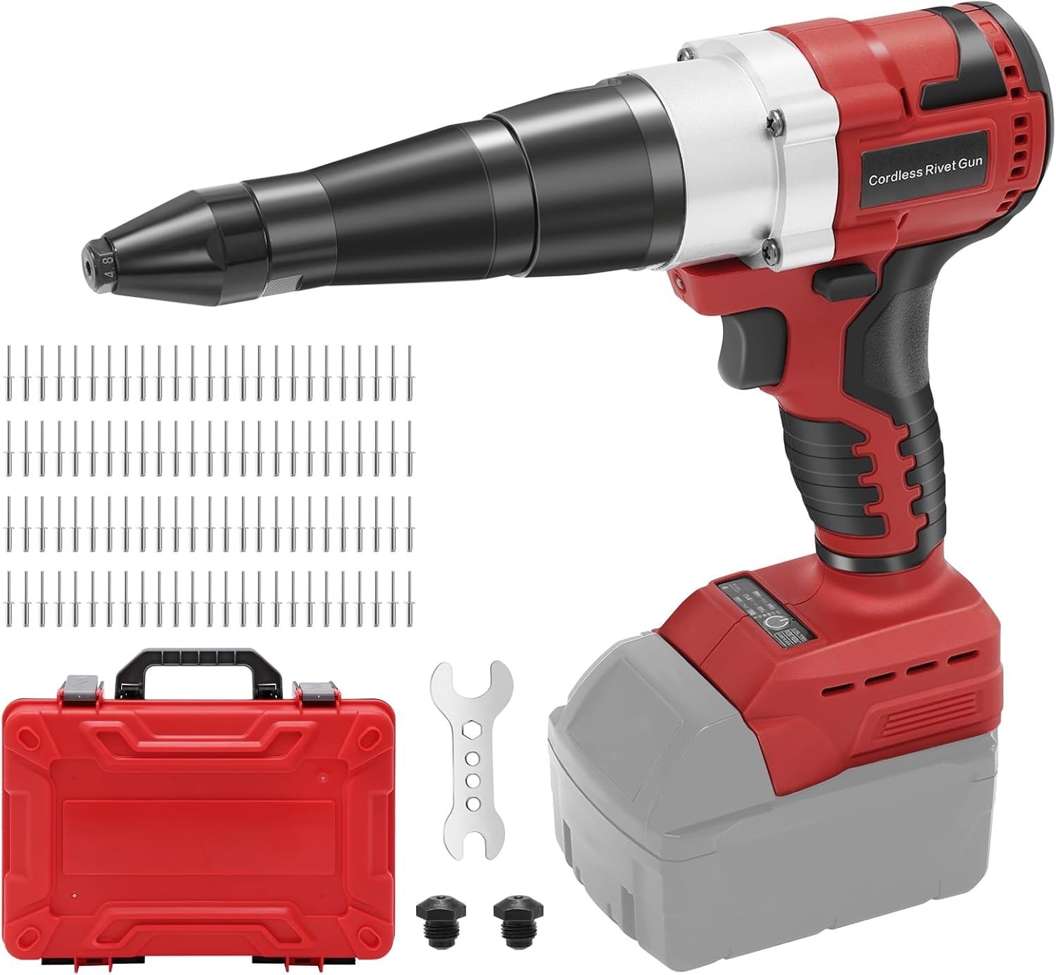 Cordless Rivet Gun Brushless Electric 1/8 5/32 3/16 LED Milwaukee Tool Battery