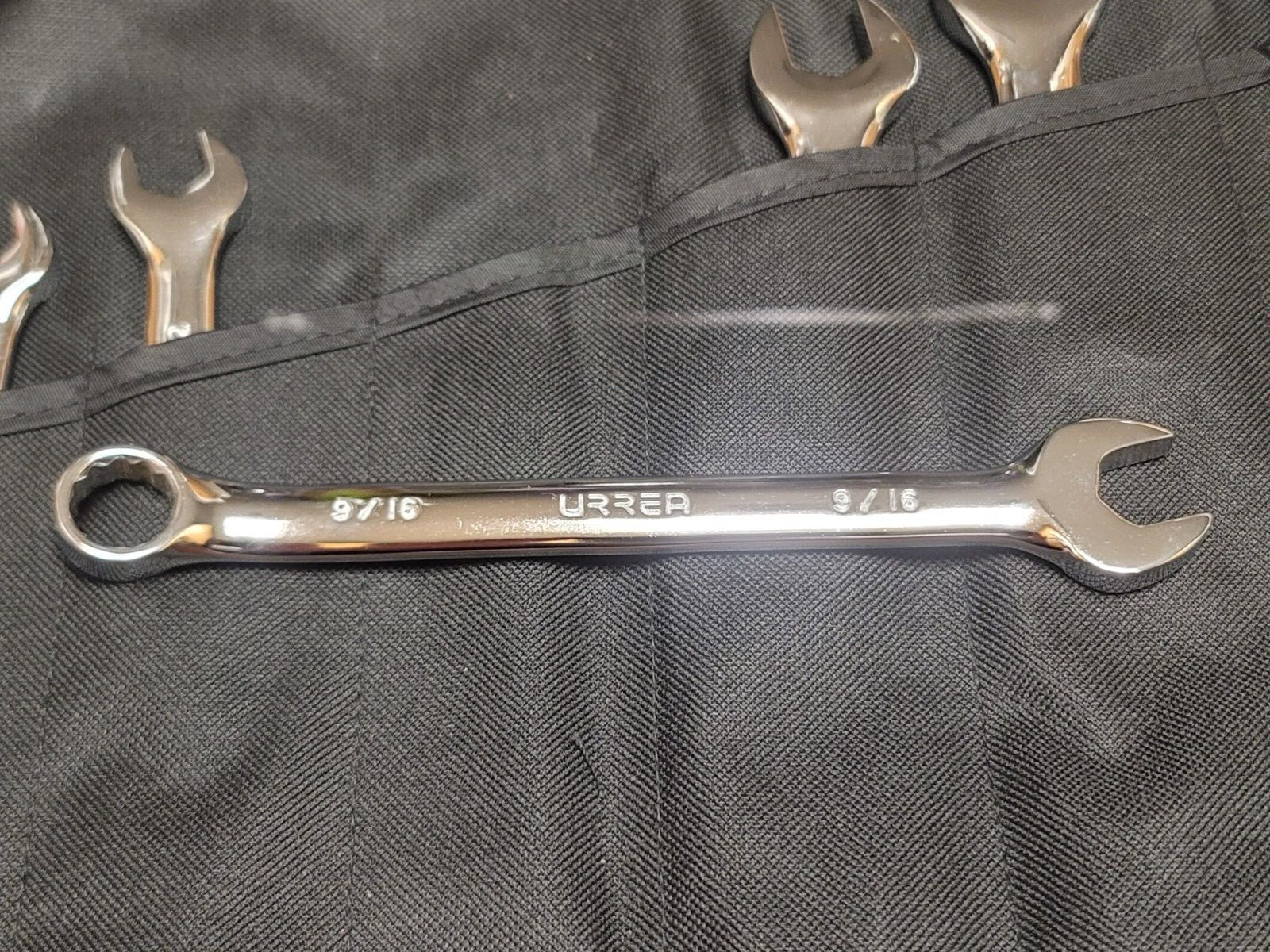 Urrea Tools 9pc SAE Combo Wrench Set w/ Roll Pouch 1/4 to 3/4″ Mexico #12009S