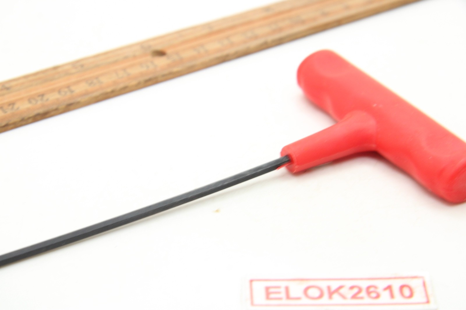 Allen 7/64″ SAE Hex T-Handle Wrench Red Plastic Handle 6″ USA