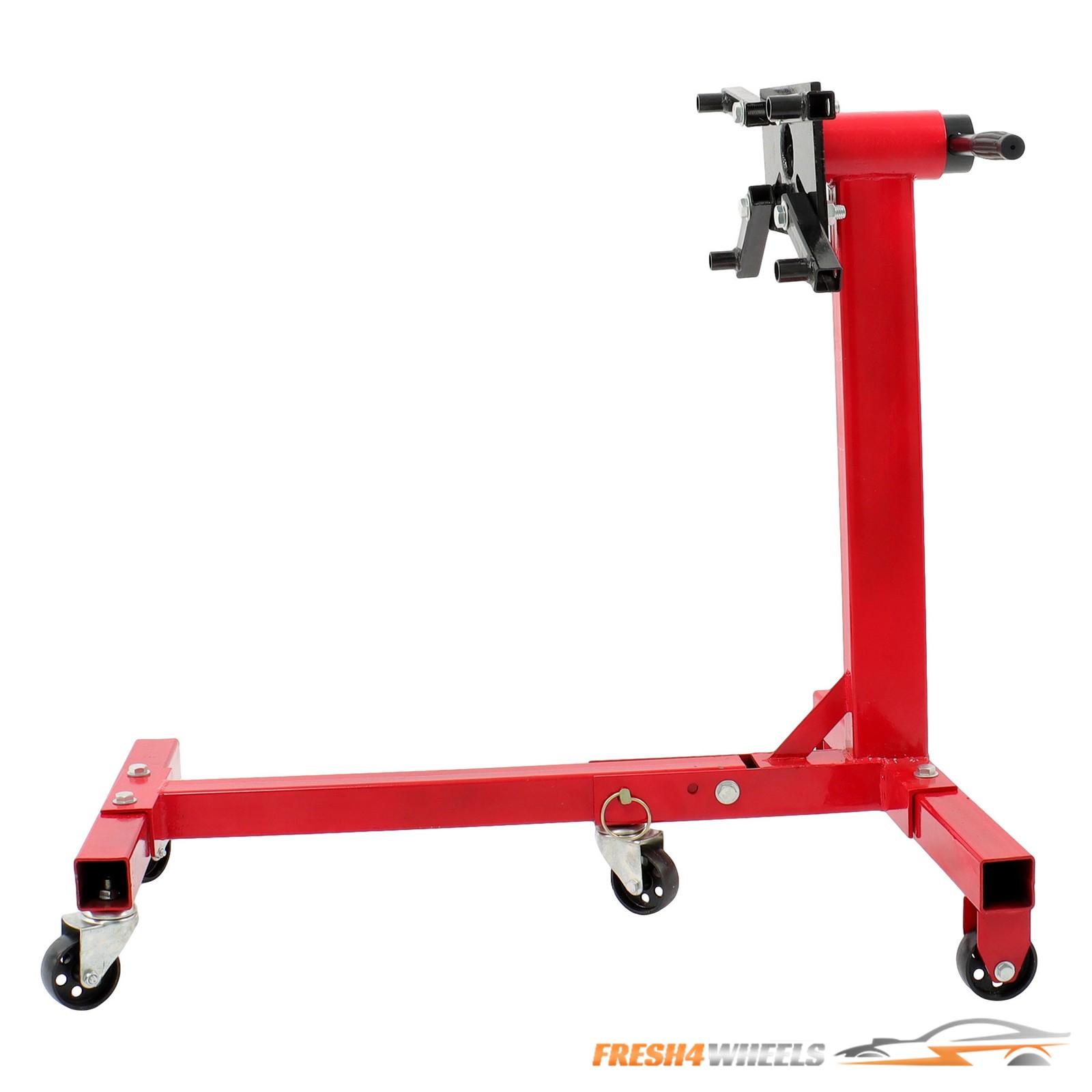 Rotating Engine Stand 1500lbs Folding Motor Hoist Dolly w/360° Adjustable Head