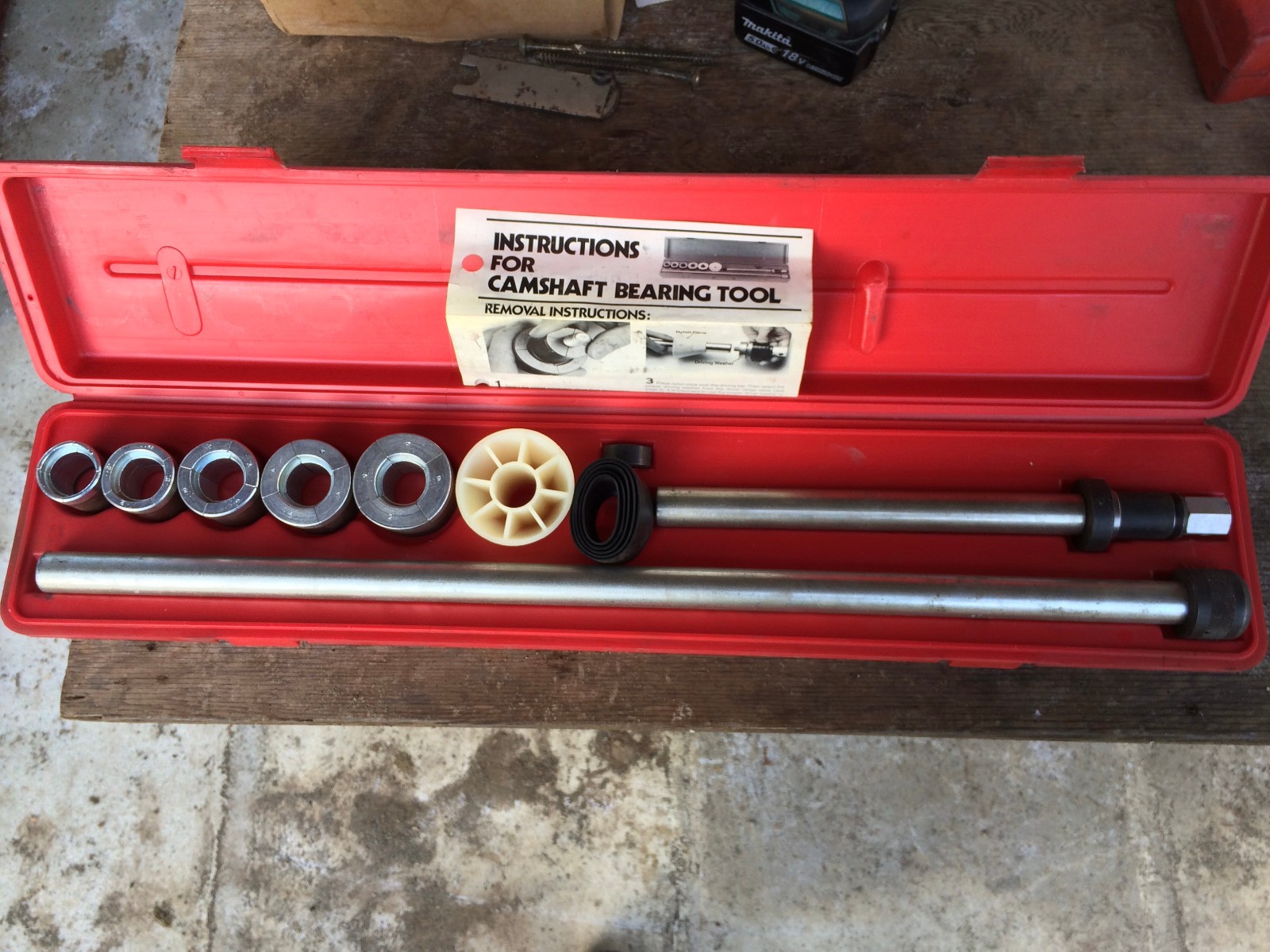 Lisle camshaft bearing tool set model 18000