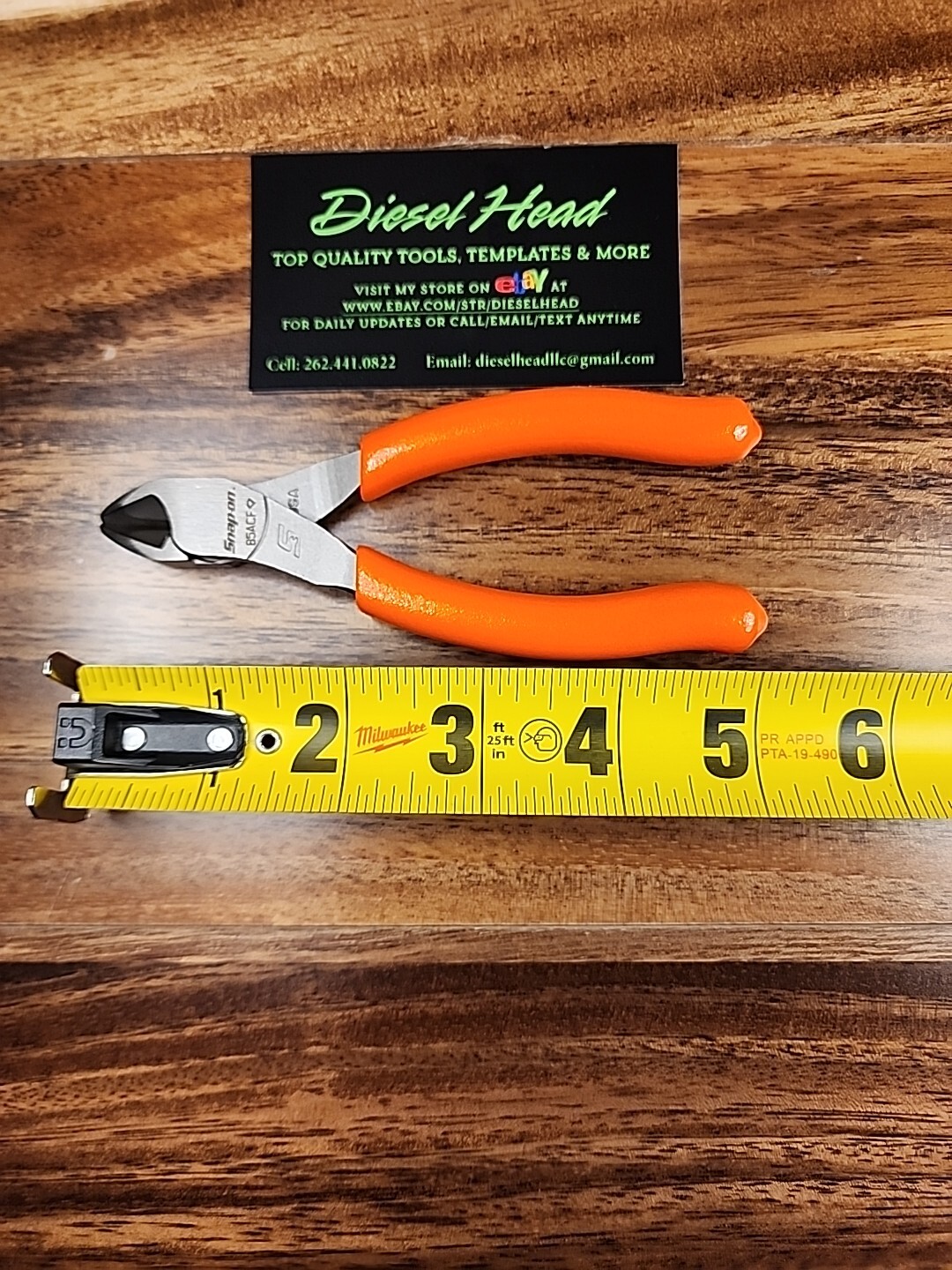 *NEW* Snap On 85ACF ORANGE 5″ VectorEdge Diagonal Cutter FREE SHIPPING
