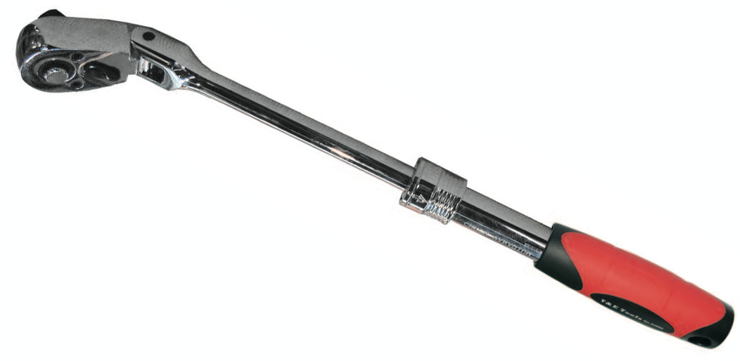 1/2″ Dr. Flex-Head Extendable Ratchet 345-495mm T&E Tools 24698