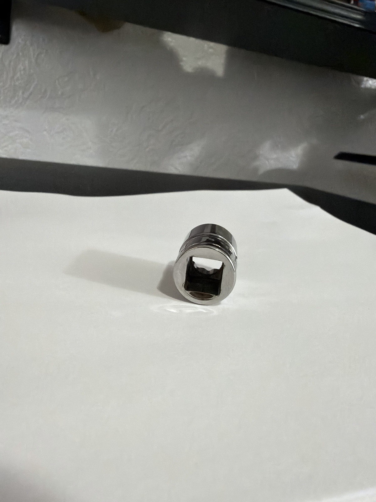 Snap-On Chrome Socket F161 1/2″ SAE 12pt 3/8″ Drive Shallow Mechanic Tool