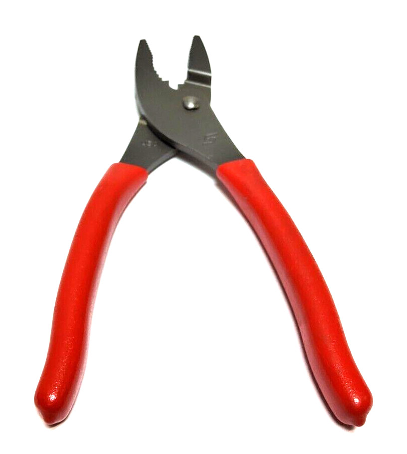 New Snap-on™ 7″ long Red Vinyl Grip Combination Slip Joint Pliers 47ACF