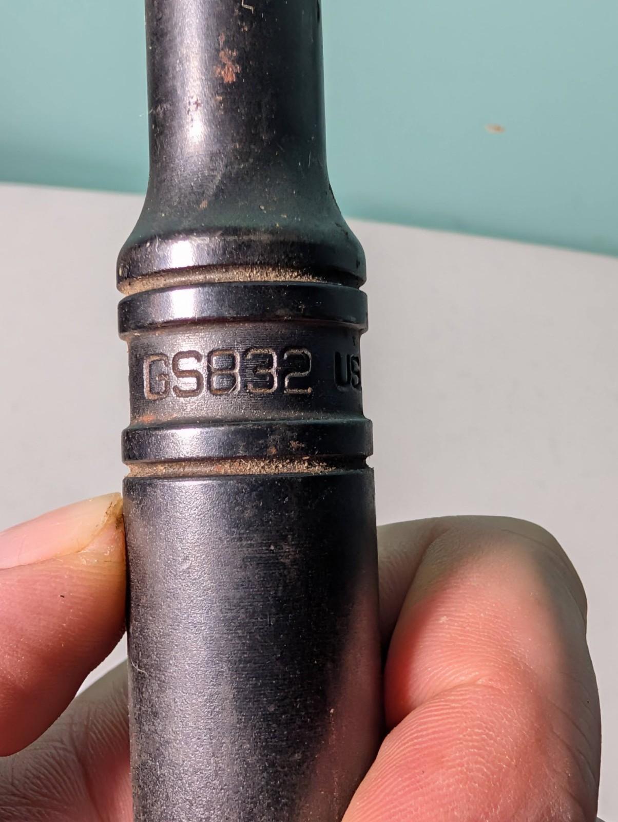 Snap-On GS832 Made In USA 3/8″ Drive Black Oxide 10″ Long Rachet Vintage Works