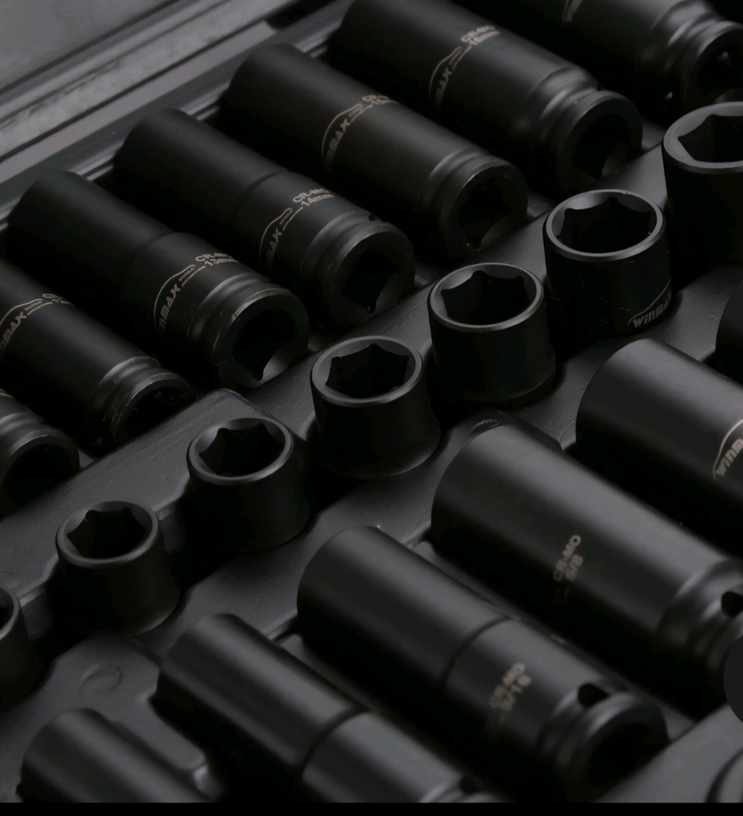 SAE & Metric Standard and Deep Impact Socket Set With Joint and Extension