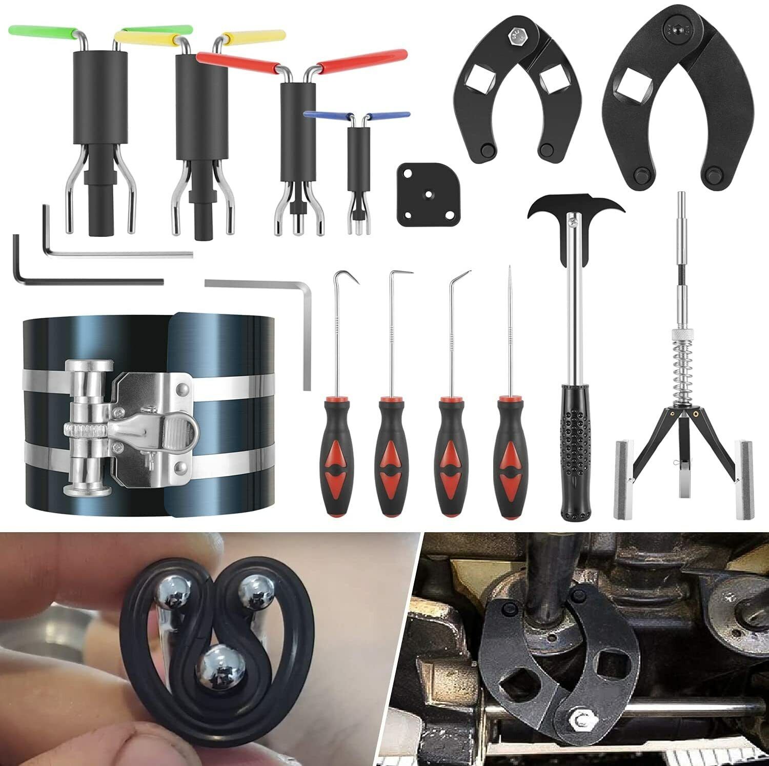Hydraulic Cylinder Repair Tools Rod/Gland Wrench Seal Installer For Skid Steers