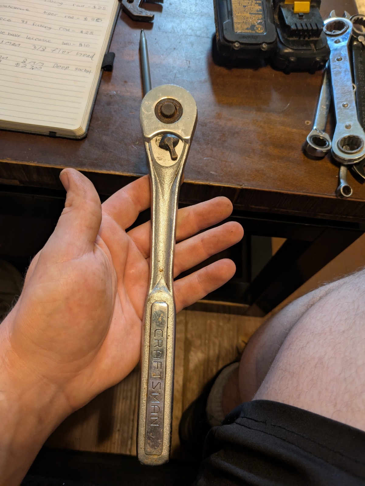 Craftsman VK 44809 Quick Release Ratchet Wrench 1/2″ Drive 10″ USA