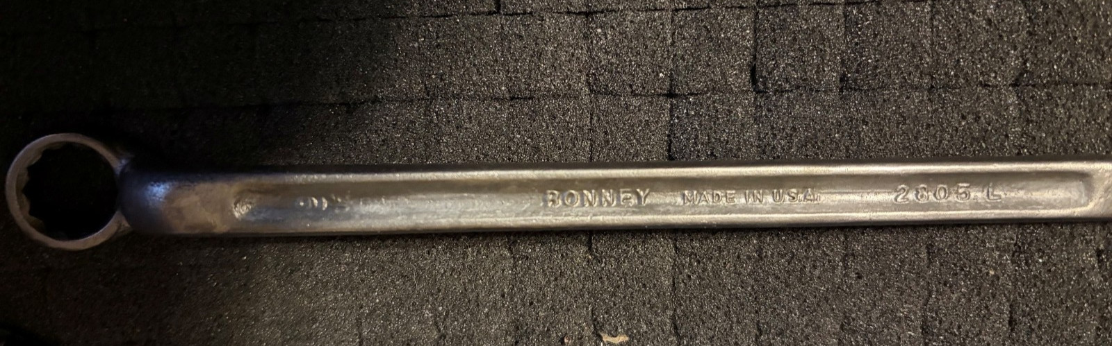 Bonney Double End Offset Box Wrench 2805L 12 Pt 1/2 & 9/16 RARE ZENEL STEEL 1938