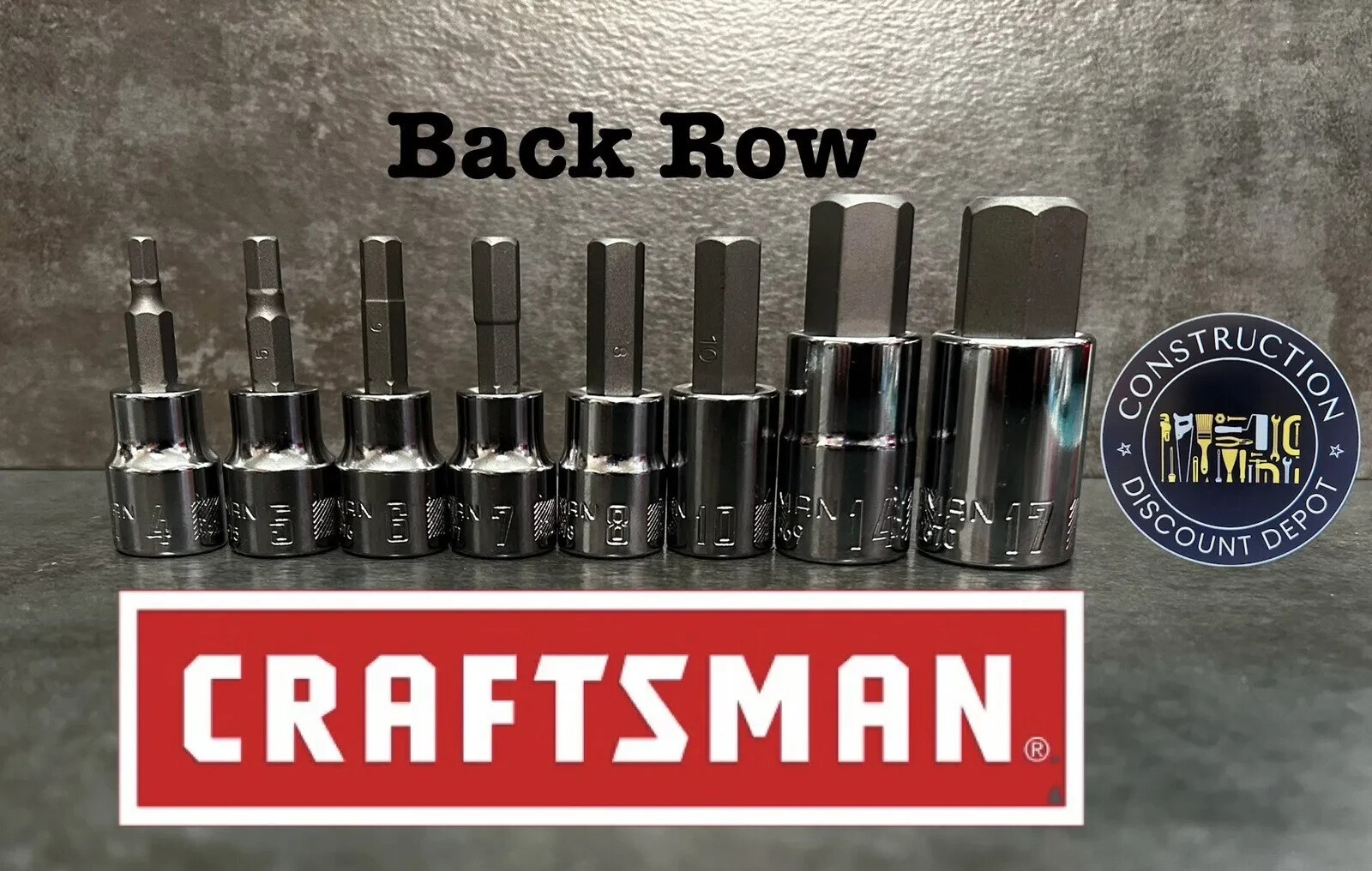 27 Piece Craftsman Tools SAE & Metric Socket Set Torx, Hex, Phillips & Slotted
