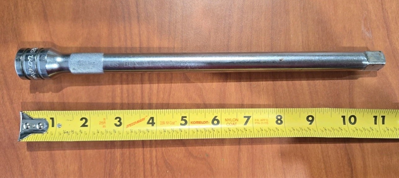 Snap-On Tools SXK11 1/2″ Drive 11″ Knurled Chrome Extension USA