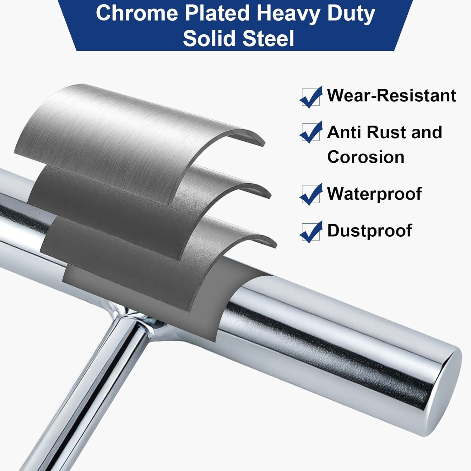5th Wheel Pin Puller Universal 37″ Extend Fifth Heavy Duty Solid Steel Chrome