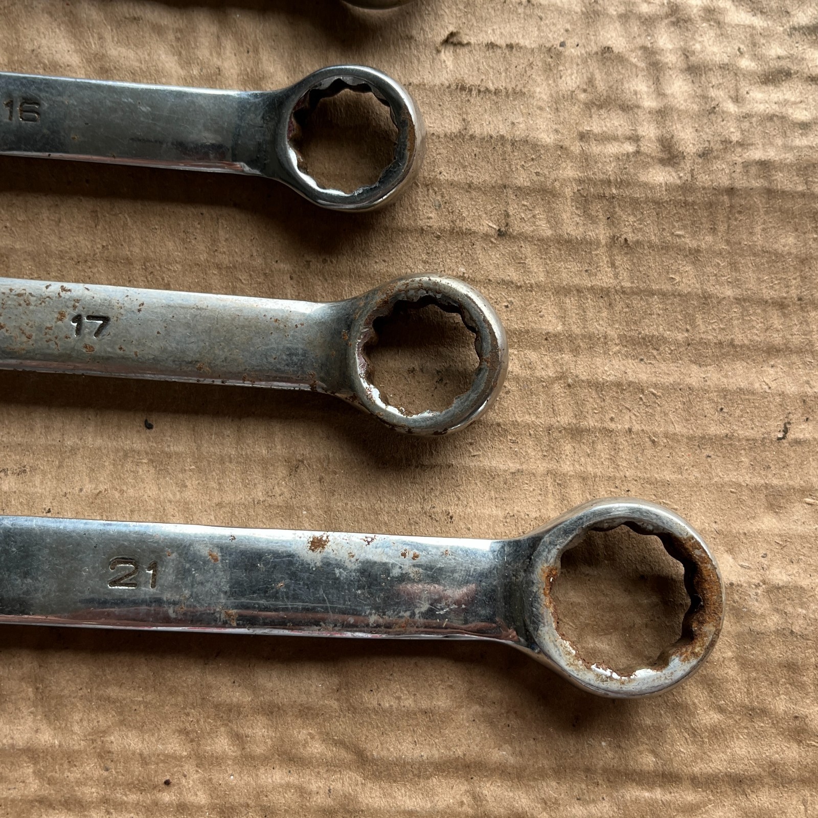 MIT Combination Wrench 6 pc Set 12mm-21mm Metric Tool Set 12 pt