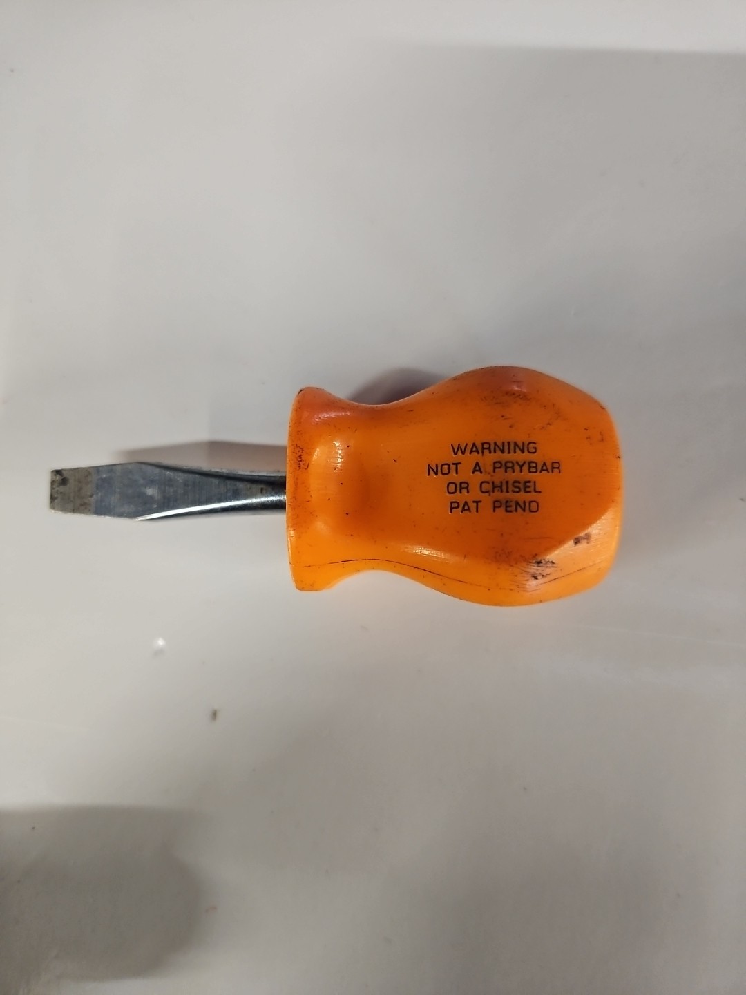 Snap on Tools SDD1 Orange SLOTTED STRAIGHT FLAT TIP SCREWDRIVER USA