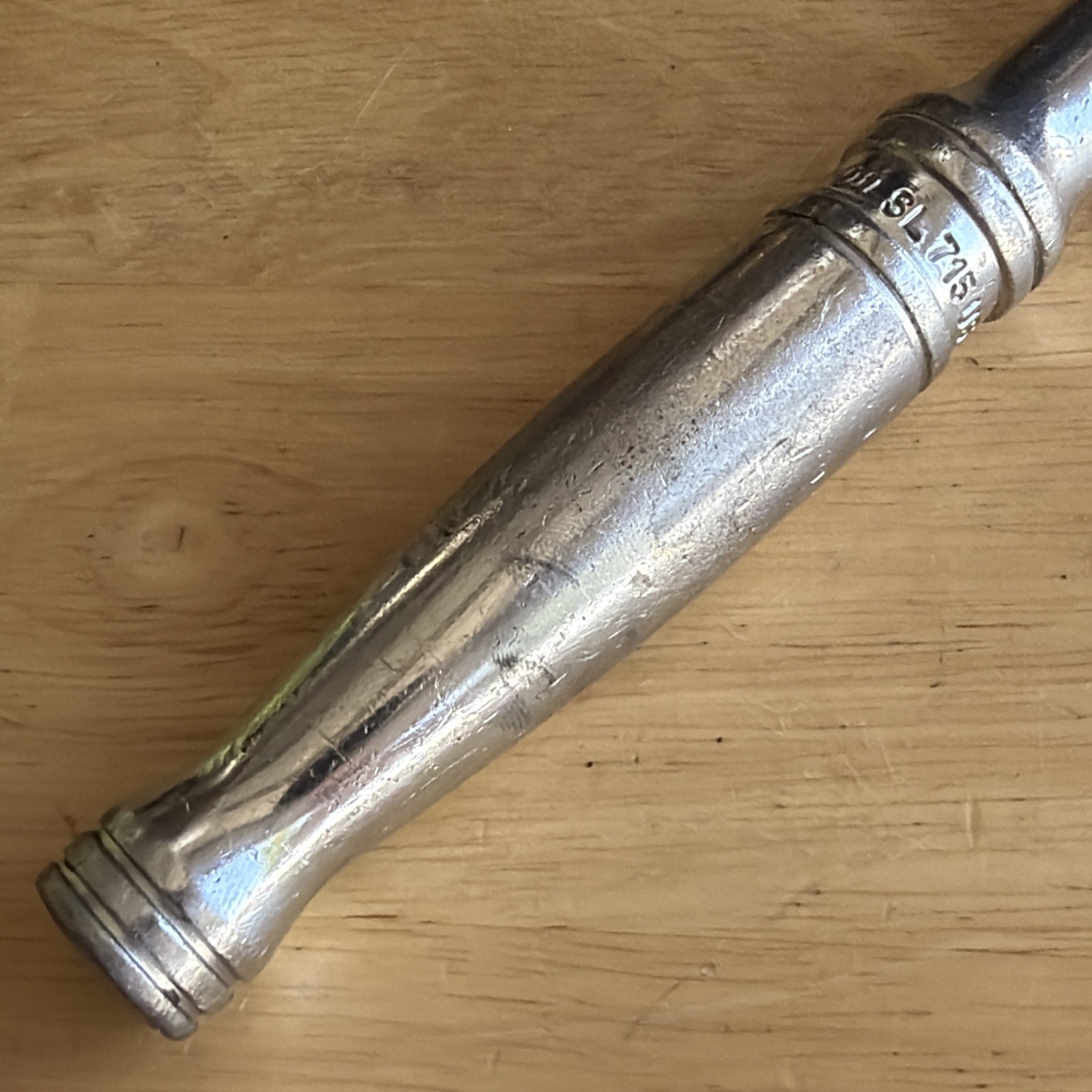 Snap On Tools 15″ Long Ratchet 1/2″ Drive Chrome Handle SL715 Vtg Made in USA