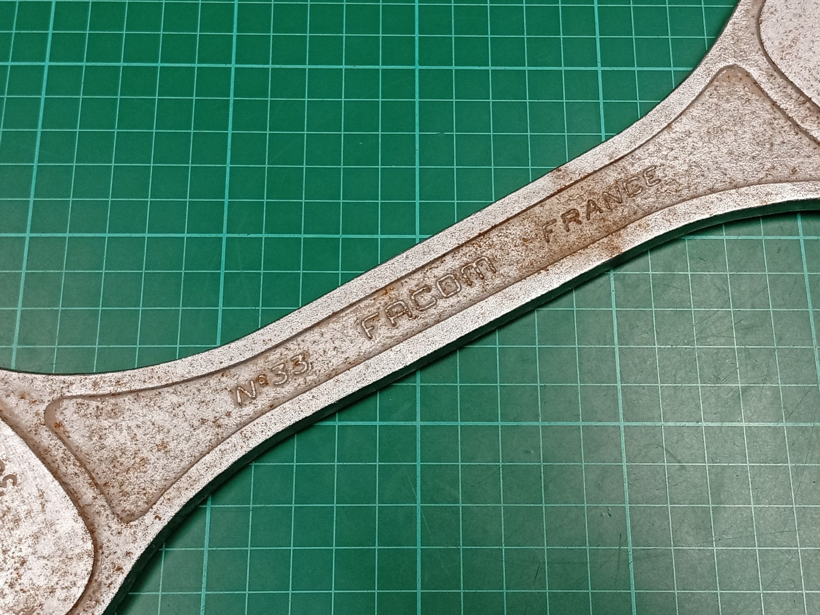 Vintage Facom No33, 36mm x 41mm Vanachrome, Open Ended Spanner, Made In France