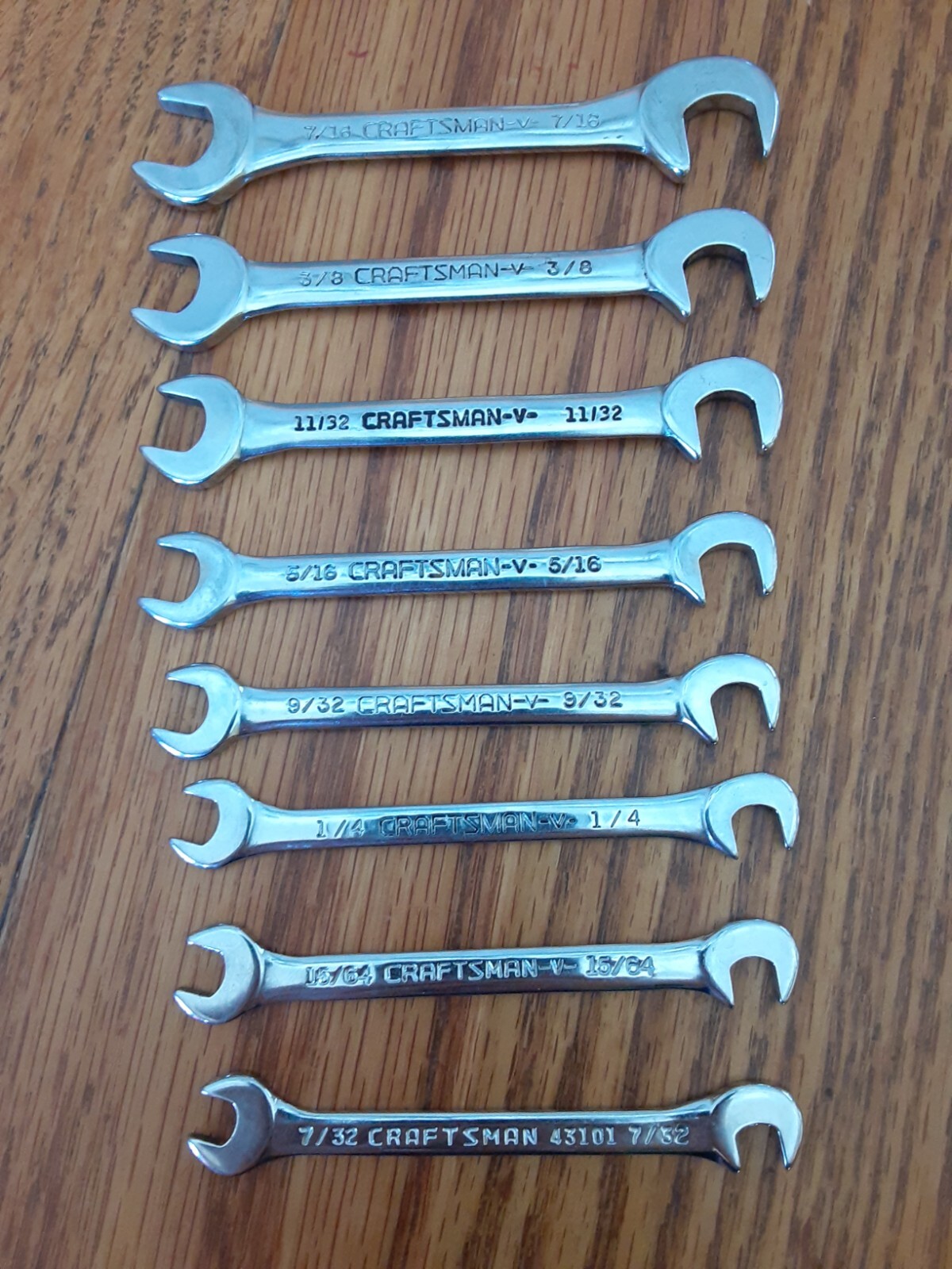 Craftsman 8pc. oped end ignition wrench set v series 9-4306