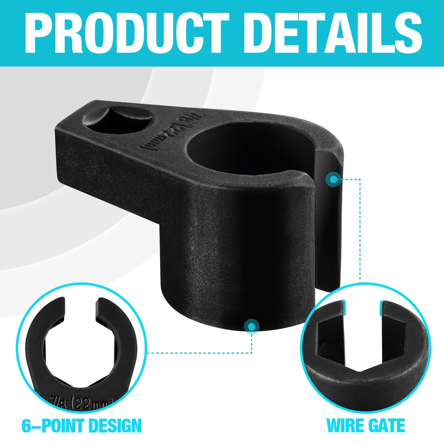 NEW 7/8-Inch 22mm Offset Oxygen O2 Sensor Socket Wrench Removal Tool 3/8″ Drive
