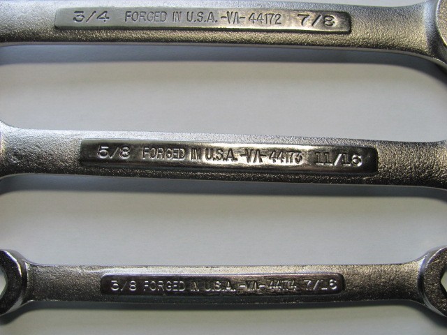 Craftsman USA SAE Flare Nut/Line Wrench Set