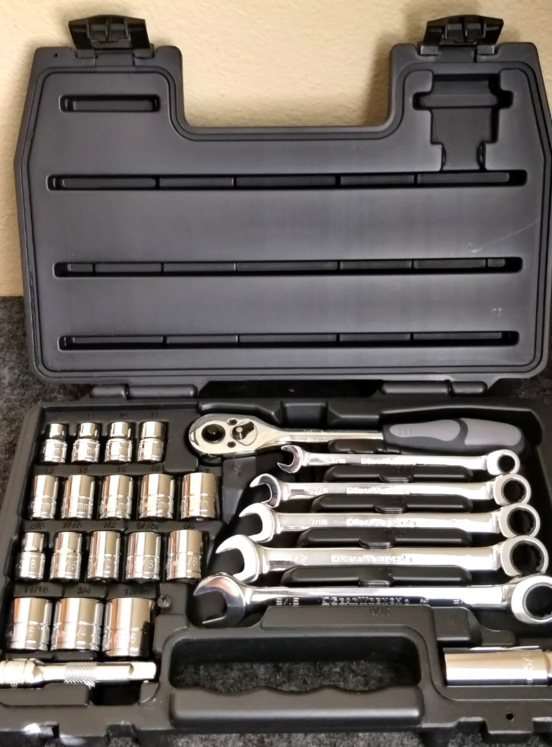 GEARWRENCH wrench and socket set ~ ratcheting wrenches 3/8″ drive metric + inch