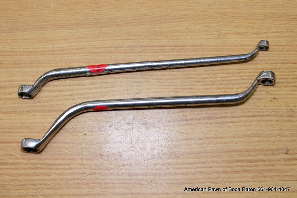 Snap-On 1/4″ x 3/8″ 7/16″ x 3/8″ 6Point Offset Brake Bleeder Box End Wrench USA