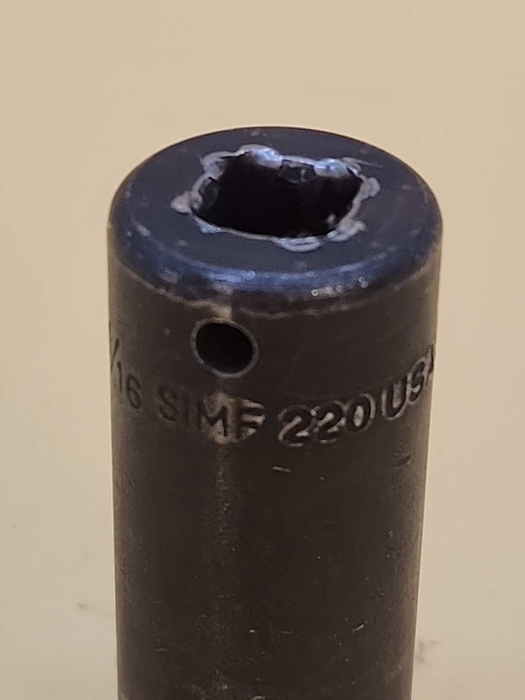 Snap-on Tools 11/16″ Deep Impact Socket 3/8″ Drive 6 Pt SIMF220 USA