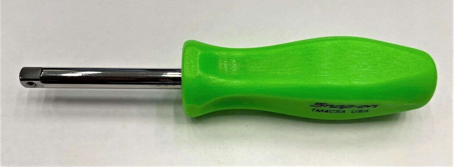 *NEW* Snap-on 1/4″ DRIVER – TM4CSAG *GREEN HARD HANDLE* 1/4″ SHANK DRIVER *NEW*