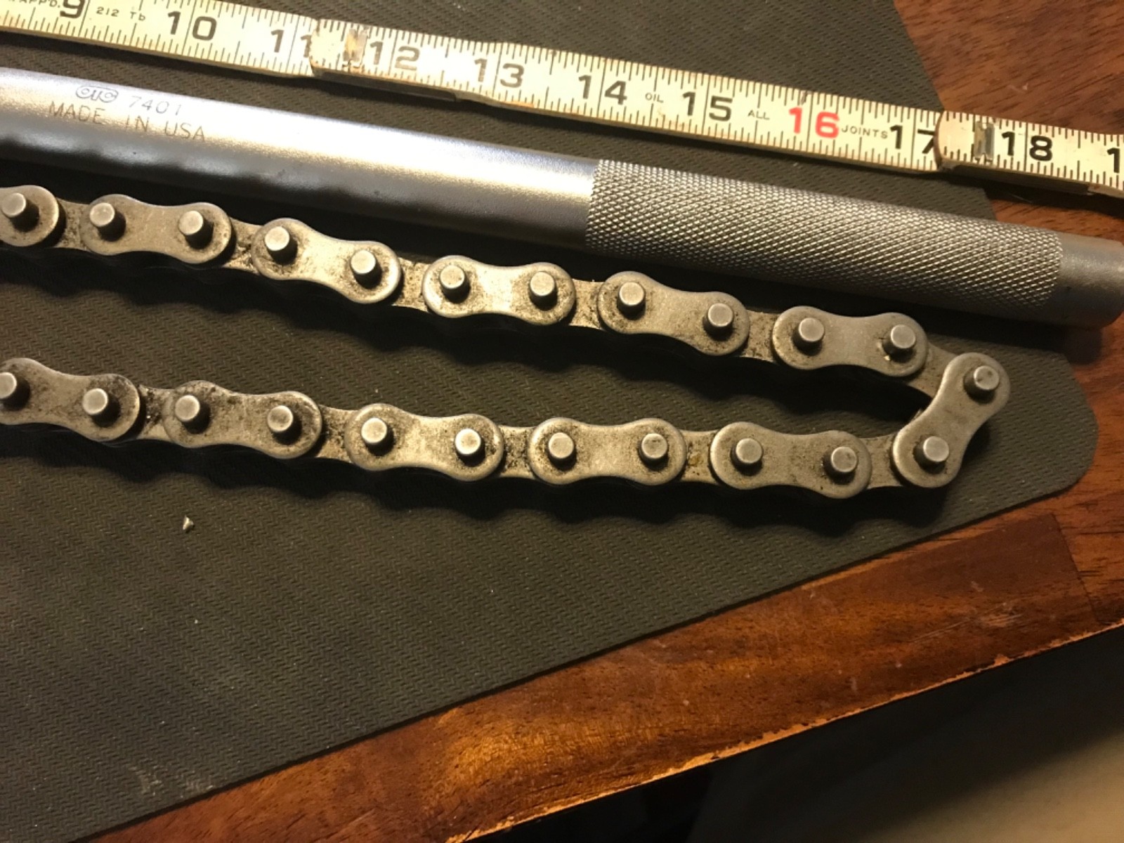 OTC Tools Heavy Duty Ratcheting Chain Wrench 7401 24″ Chain / 19″ Handle