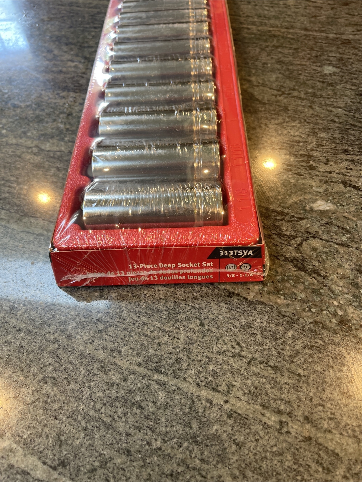 Snap-on 313tsya 1/2″ drive 3/8-1-1/8 Deep 6 Point Socket Sealed