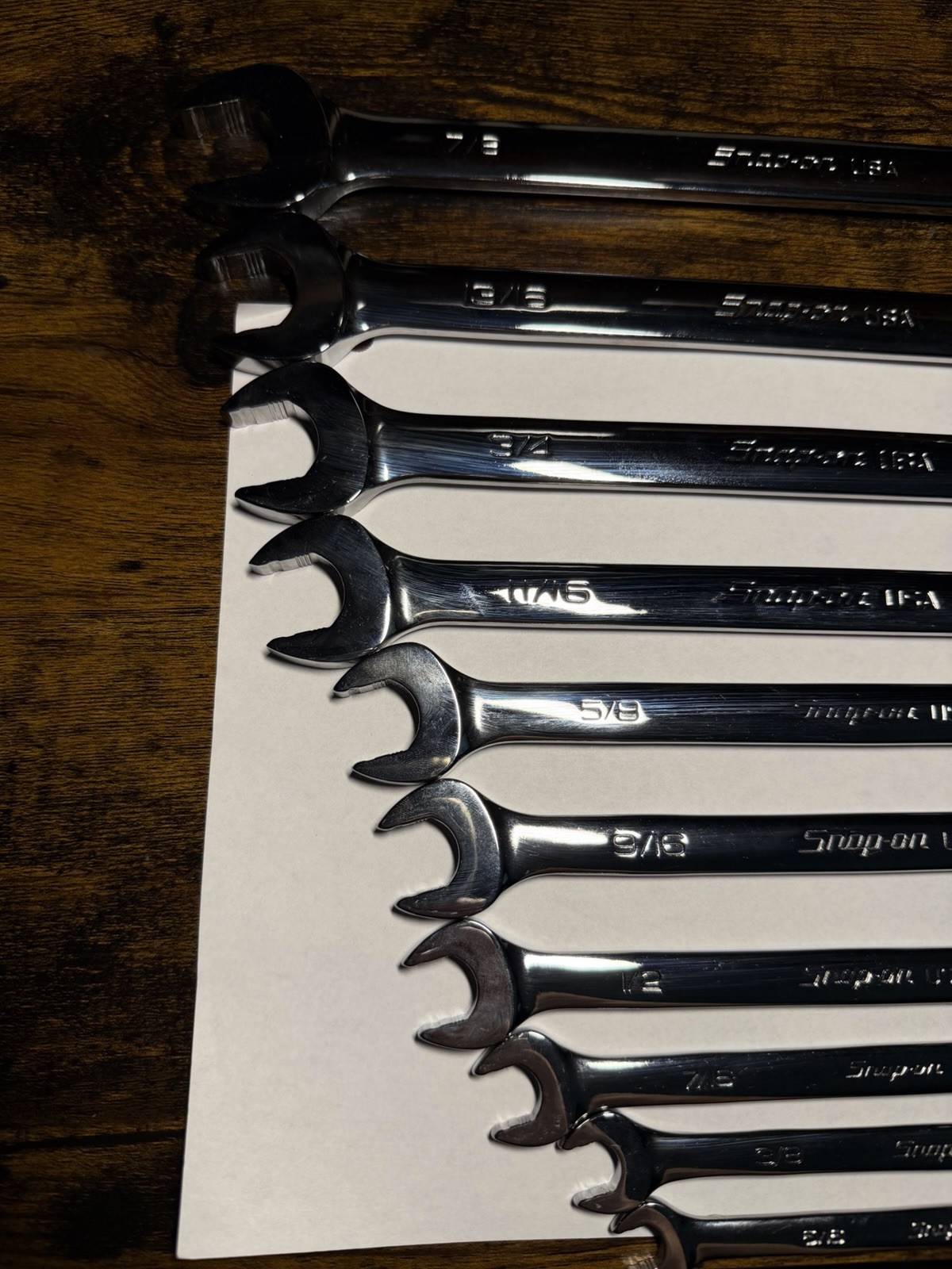 Snap-on Tools USA NEW 10pc 12 Point Flank Drive PLUS Combo Wrench Set SOEX710