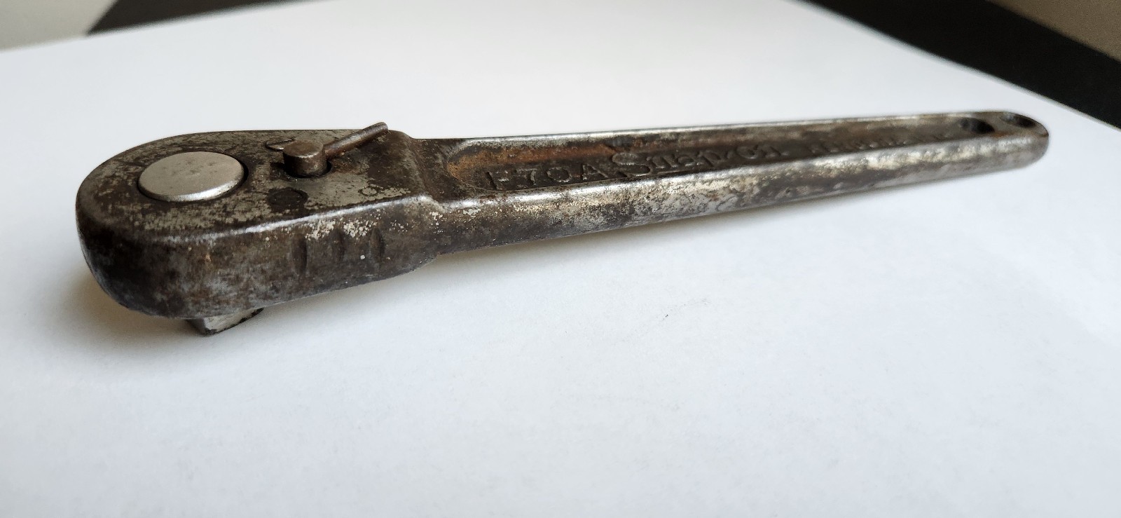 Snap On Tools Vintage 3/8” Drive Ratchet With Needle Shift Lever F70A 1935 Model