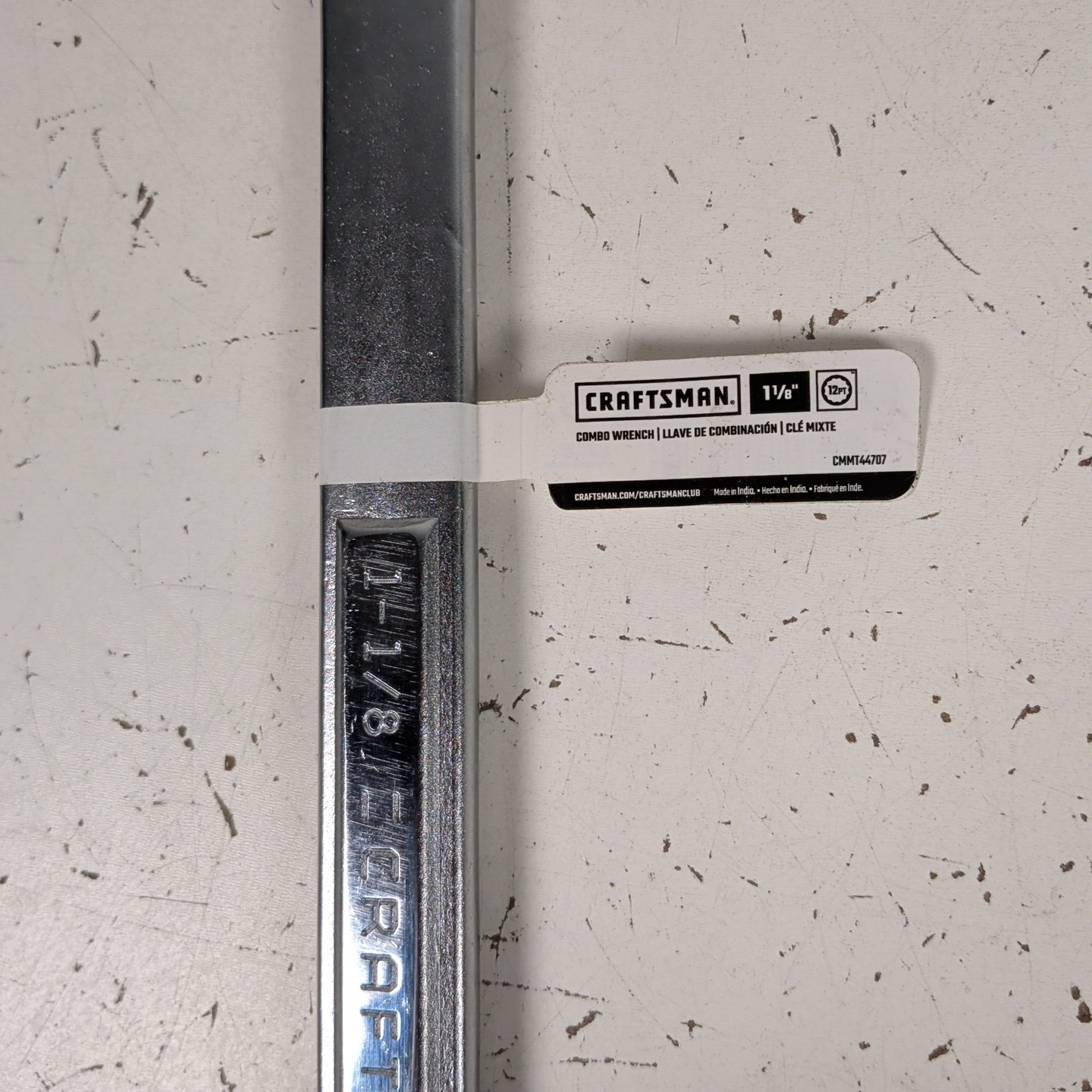 CRAFTSMAN CMMT44708 1-1/8″ Combination Wrench SAE 12-Point Full Polish Steel New