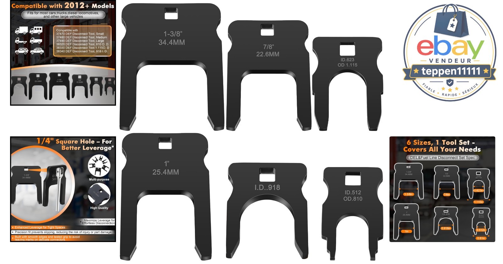 DEF Fuel Line Disconnect Tool Set, Breather Fuel Coolant Disconnect