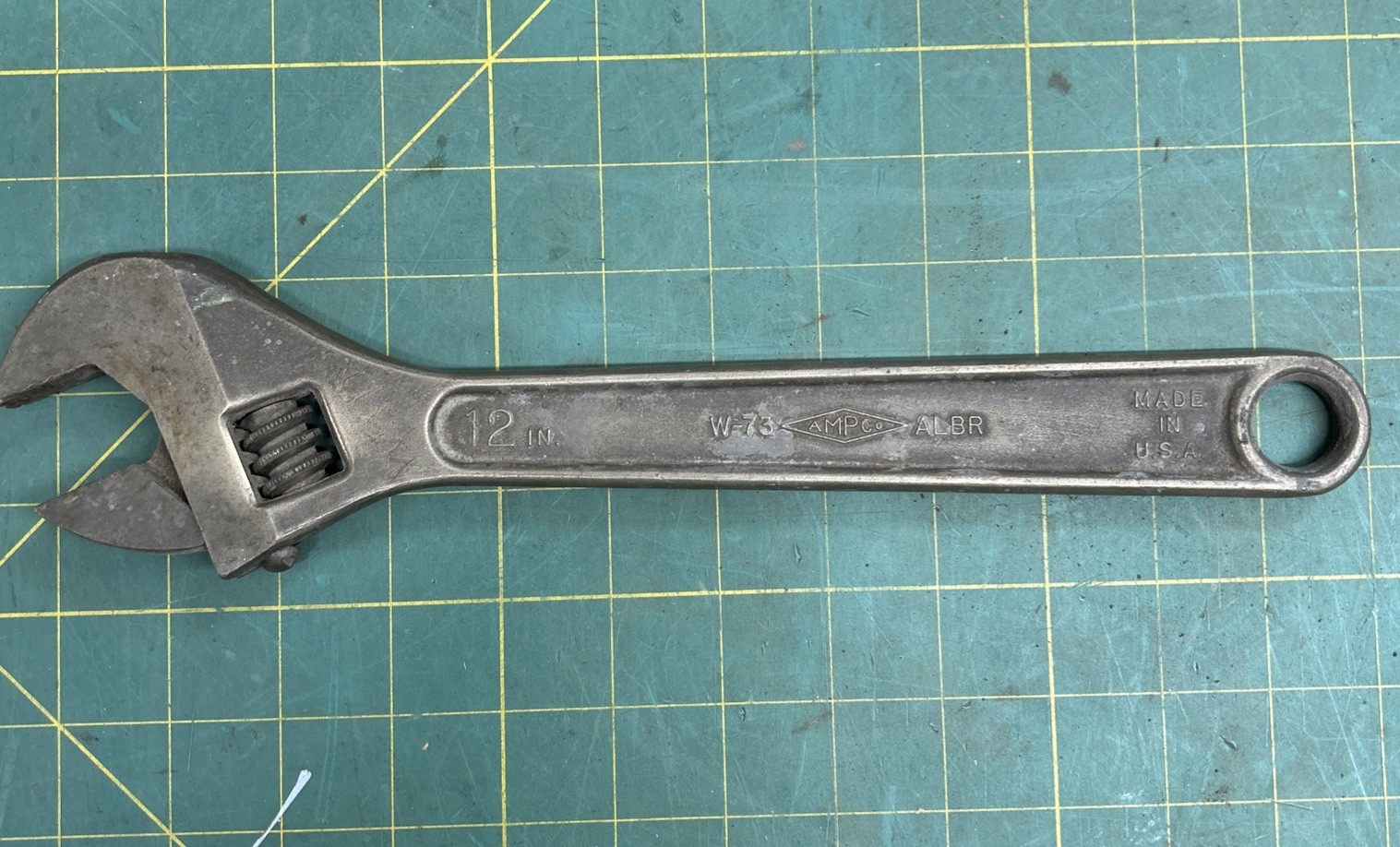 AmpCo Crescent Wrench Non-Sparking W-73 12 Inch ALBR FM – Made in the USA